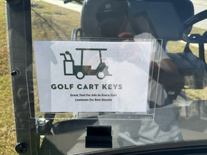 Universal Golf Cart Windshield Message Holder