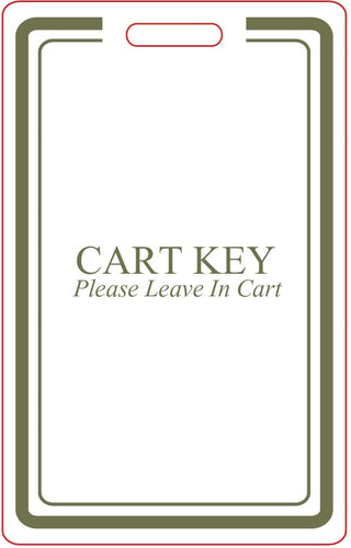 Cart Key Tag Leave In Cart (10 Pack)